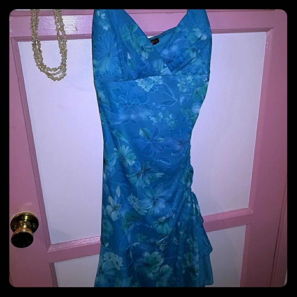 Blue Floral Dress